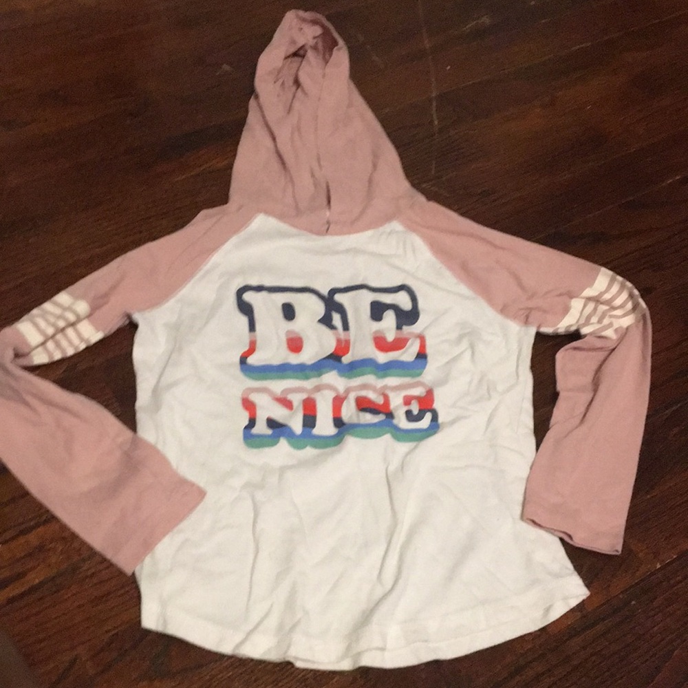 Be nice long sleeve hoodie